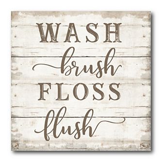COURTSIDE MARKET Wash Brush Gallery Canvas Wall Art
