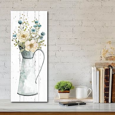 COURTSIDE MARKET Farmhouse Flower Bouquet II Canvas