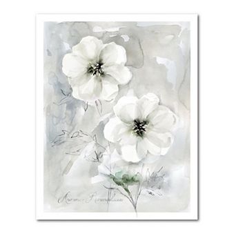 COURTSIDE MARKET White Anemone II Gallery Canvas Wall Art
