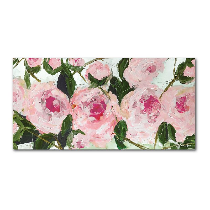 Courtside Market Peonies Gallery Canvas Wall Art, Multicolor, 12X24