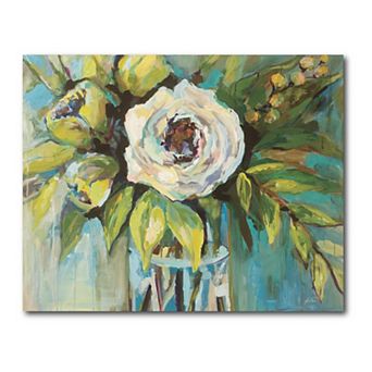 COURTSIDE MARKET Aqua Solo Gallery Canvas Wall Art