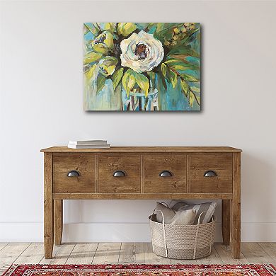 Courtside Market Aqua Solo Gallery Canvas Wall Art