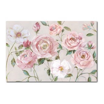 COURTSIDE MARKET Pink Roses Gallery Canvas Wall Art