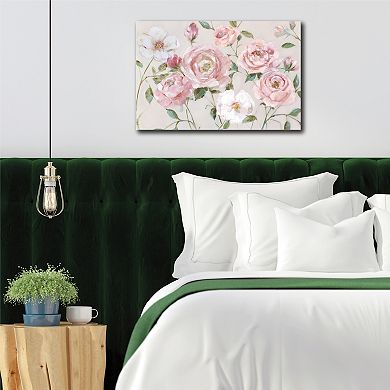 Courtside Market Pink Roses Gallery Canvas Wall Art