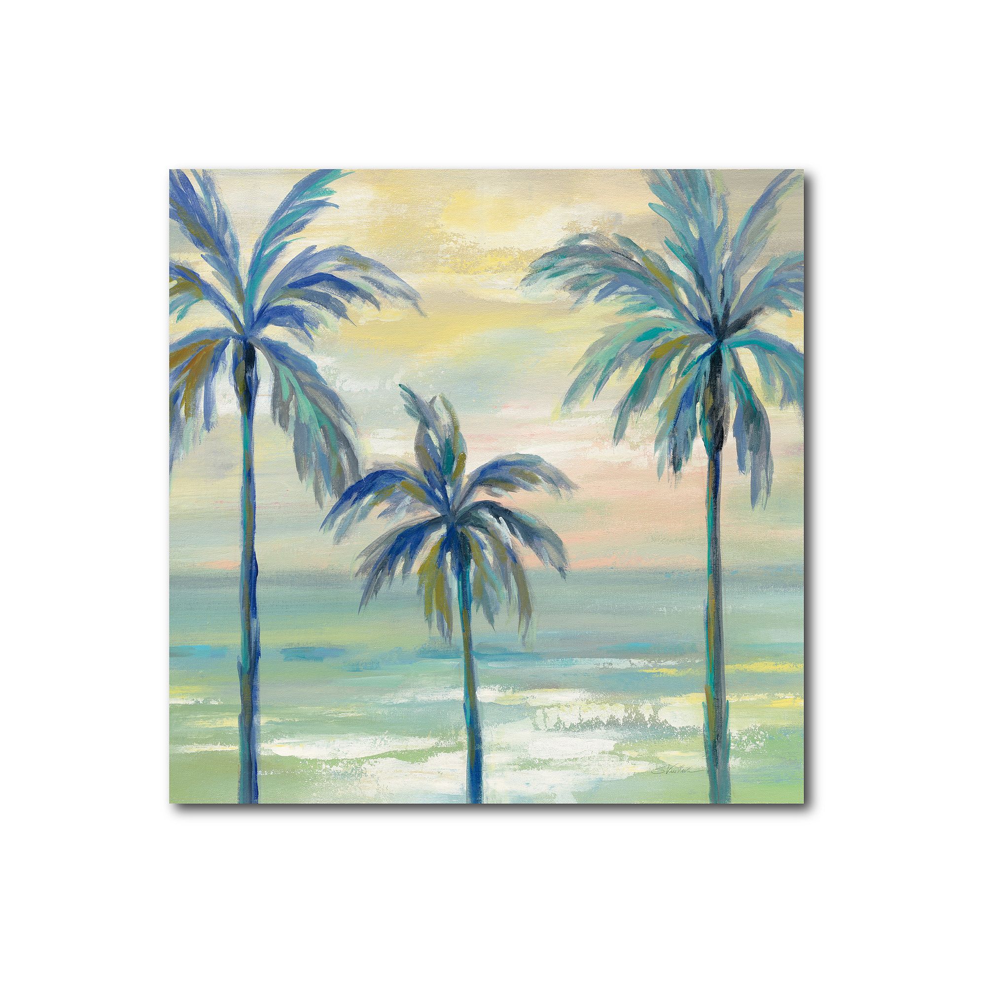 COURTSIDE MARKET Marine Layer Palms Crop Canvas, Multi Color