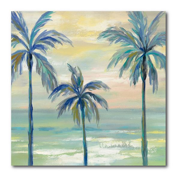 COURTSIDE MARKET Marine Layer Palms Crop Canvas