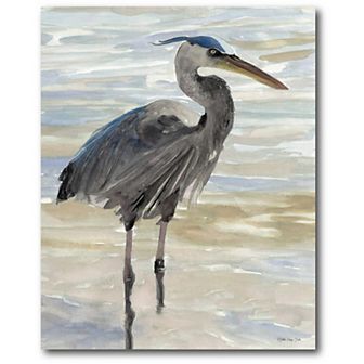 Heron In Water Gallery Canvas
