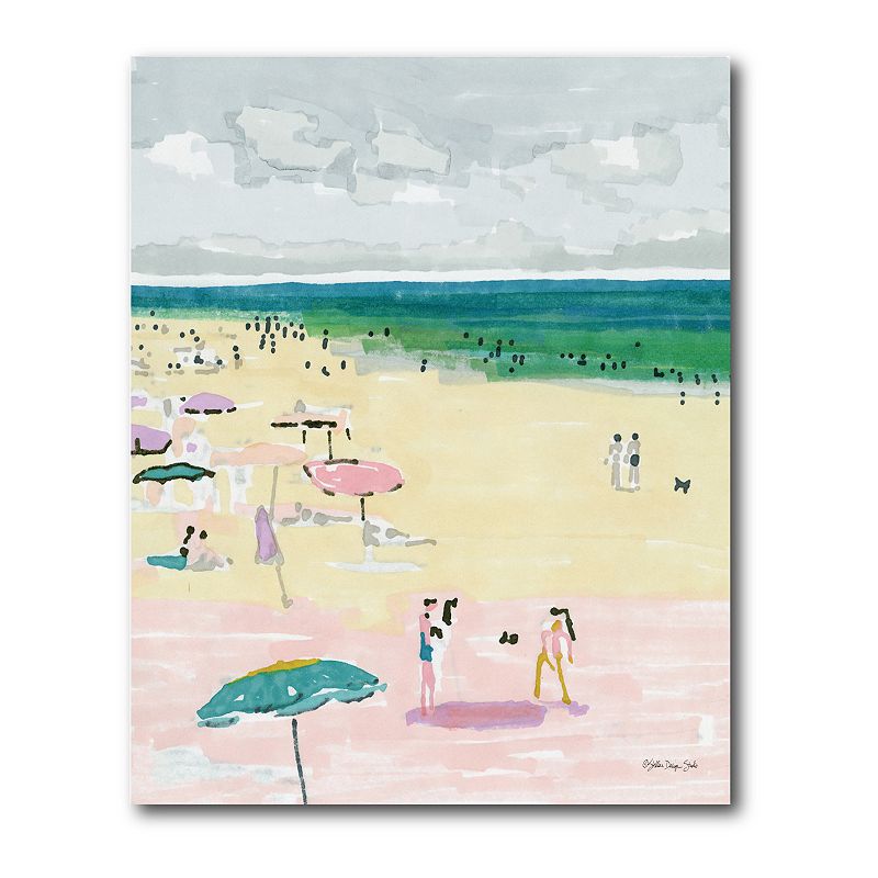 Courtside Market Beach Days II Gallery Canvas Wall Art, Multicolor, 16X20