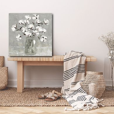 Courtside Market Cotton Bouquet Gallery Canvas Wall Art