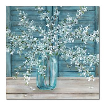 COURTSIDE MARKET Shuttered Blossoms Gallery Canvas Wall Art