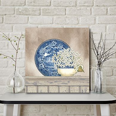 Courtside Market Blue & White Cottage Canvas