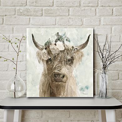 Courtside Market Cow And Crown II Gallery Canvas Wall Art