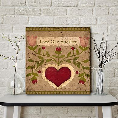 Courtside Market Love One Another Gallery Canvas Wall Art