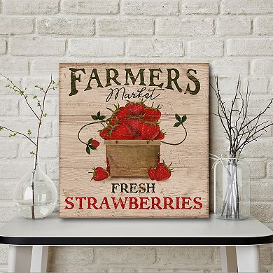 Courtside Market Farmers Market Strawberries Canvas