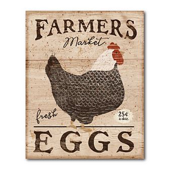 COURTSIDE MARKET Farmers Market Eggs Gallery Canvas Wall Art