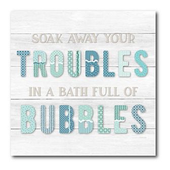 COURTSIDE MARKET Shiplap Bath & Bubbles II Canvas