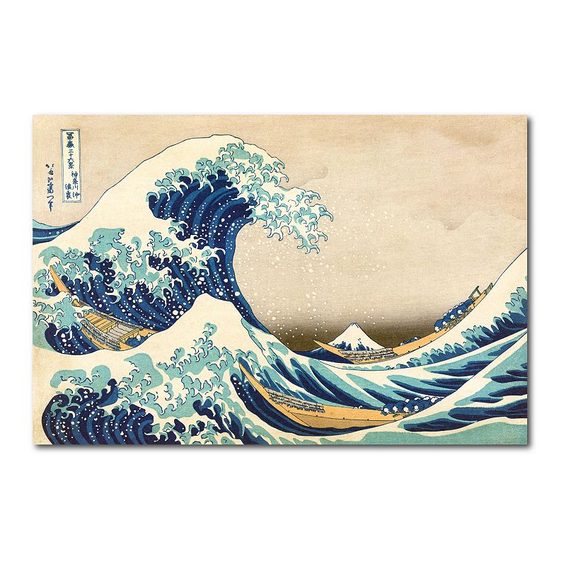 Courtside Market The Great Wave Off Kanagawa Decal, Multicolor, 40X60