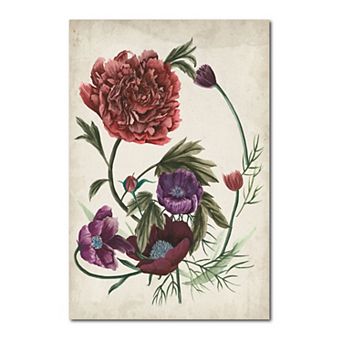 COURTSIDE MARKET Antique Peony I Gallery Canvas Wall Art