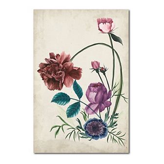 COURTSIDE MARKET Antique Peony II Gallery Canvas Wall Art