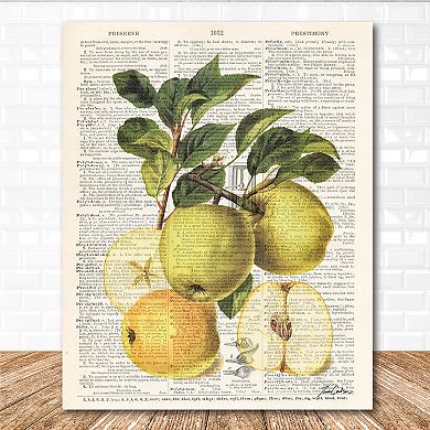 Courtside Market Fruit Golden Apples Gallery Canvas Wall Art