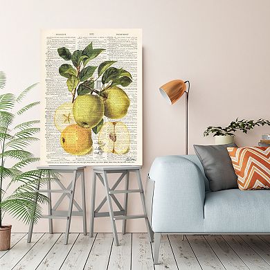 Courtside Market Fruit Golden Apples Gallery Canvas Wall Art
