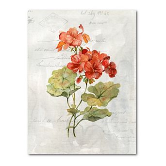 COURTSIDE MARKET Linen Geranium Gallery Canvas Wall Art