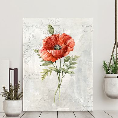 Courtside Market Linen Poppy Gallery Canvas Wall Art