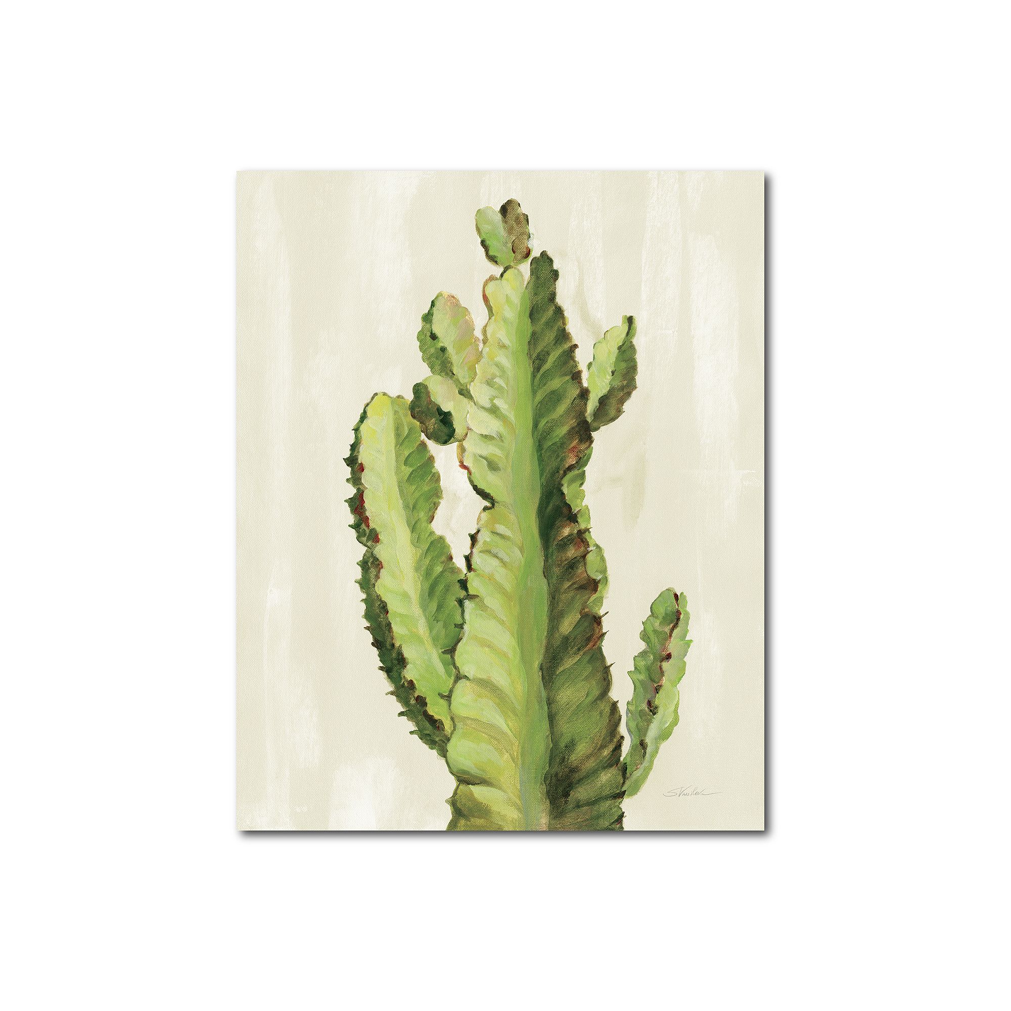 COURTSIDE MARKET Front Yard Cactus II Canvas, Multi Color