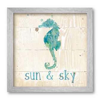 COURTSIDE MARKET Sun & Sky Framed Canvas Wall Art