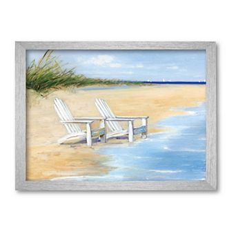 COURTSIDE MARKET Water View Framed Canvas Wall Art
