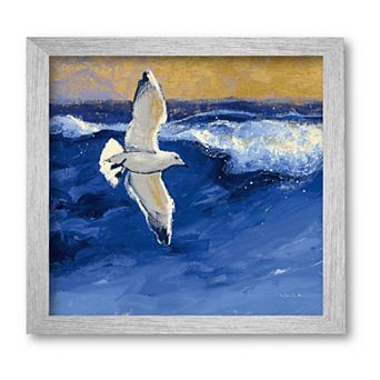 COURTSIDE MARKET Gold Sky III Framed Canvas Wall Art