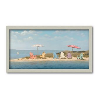 COURTSIDE MARKET Summer Colors Framed Canvas Wall Art