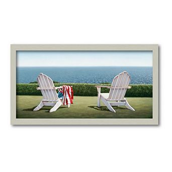 COURTSIDE MARKET Spring House View Framed Canvas Wall Art