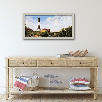 Courtside Market Light House Framed Canvas Wall Art