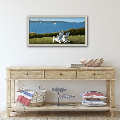 Courtside Market Narragansett Bay Framed Canvas Wall Art