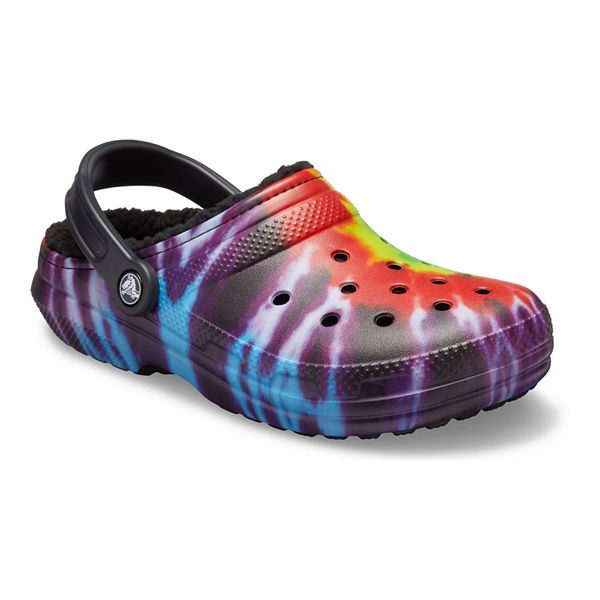 Crocs Classic Tie Dye Adult Lined Clogs