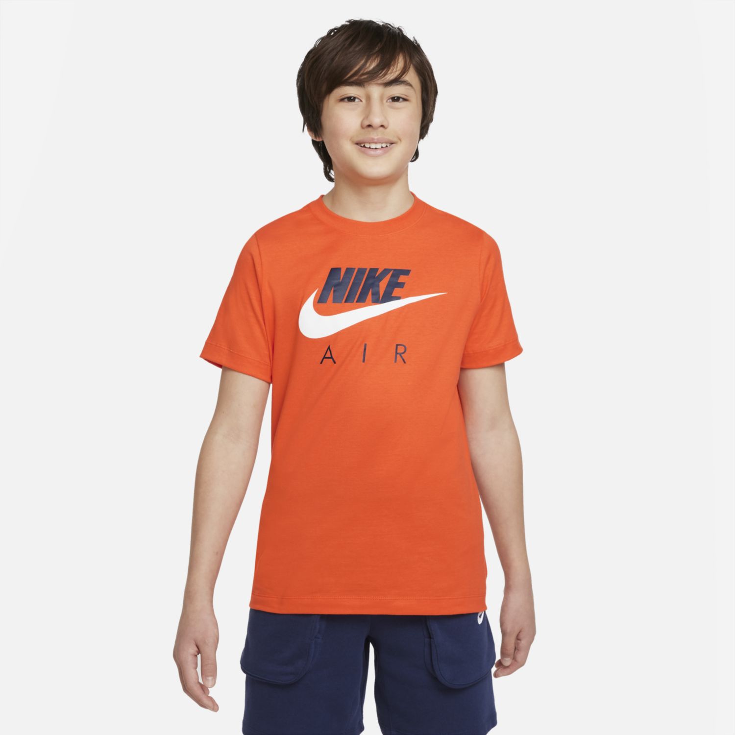 orange nike shirt boys