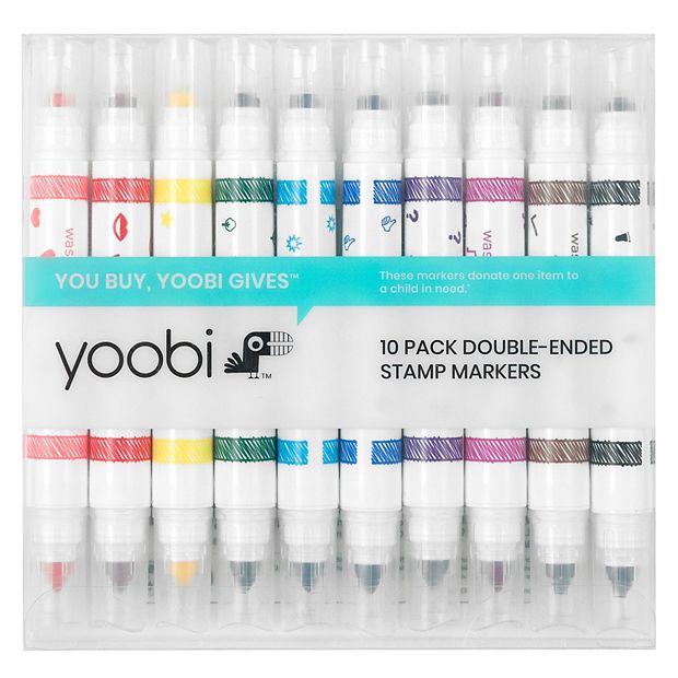 Yoobi Double-Ended Stamp Markers -10 Pack