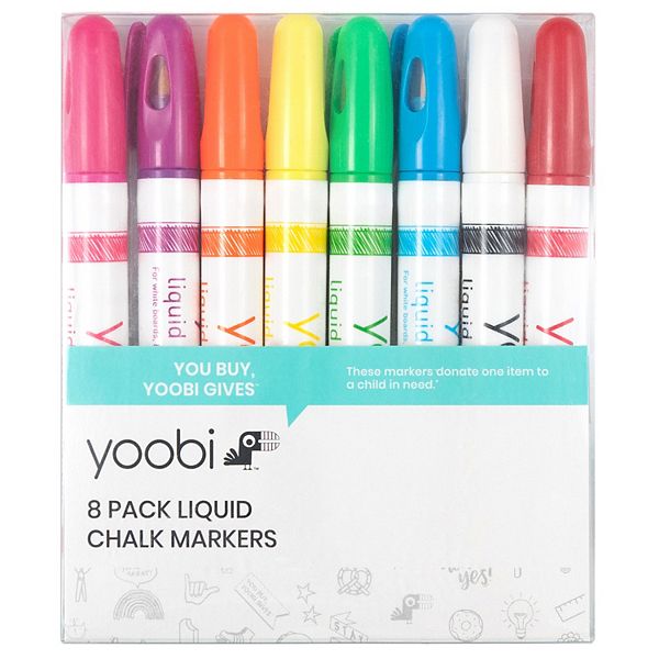 Yoobi Chalk Markers 8 Pack