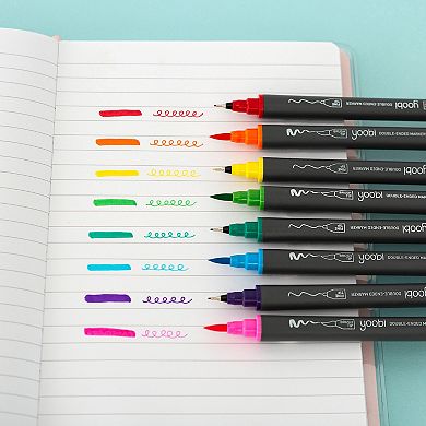 Yoobi Double-Ended Markers - 8 Pack