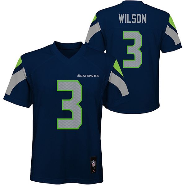 Men's Seattle Seahawks Russell Wilson Nike Green Color Rush Legend Jersey