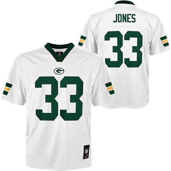 Nike Youth Green Bay Packers Aaron Jones #33 Green Game Jersey