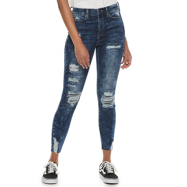 0 $40.00 Mudd Juniors Santa Monica Skinny Flat Front Jeans Size 