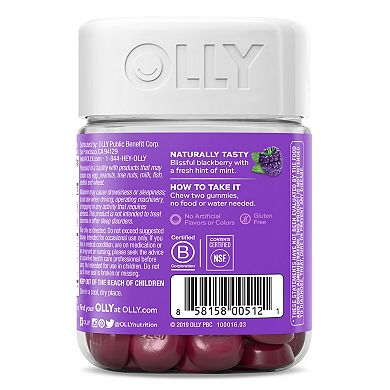 OLLY Sleep Gummy Vitamins - Blackberry Zen