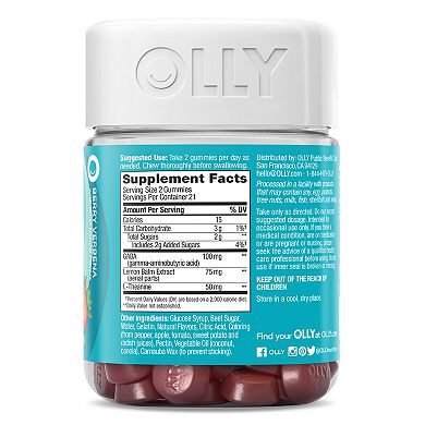 OLLY Goodbye Stress Gummy Vitamins - Berry Verbena