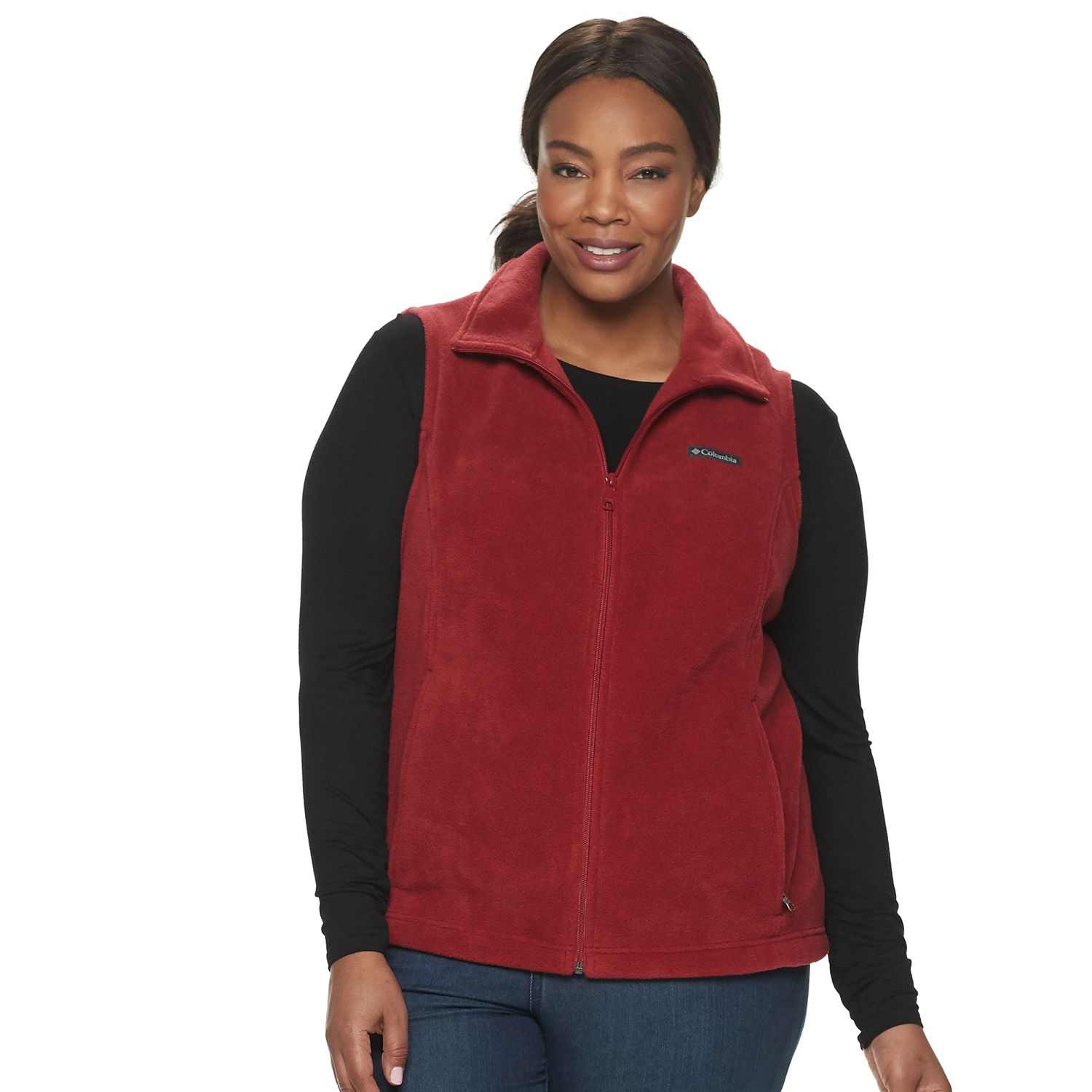 womens fleece vest columbia