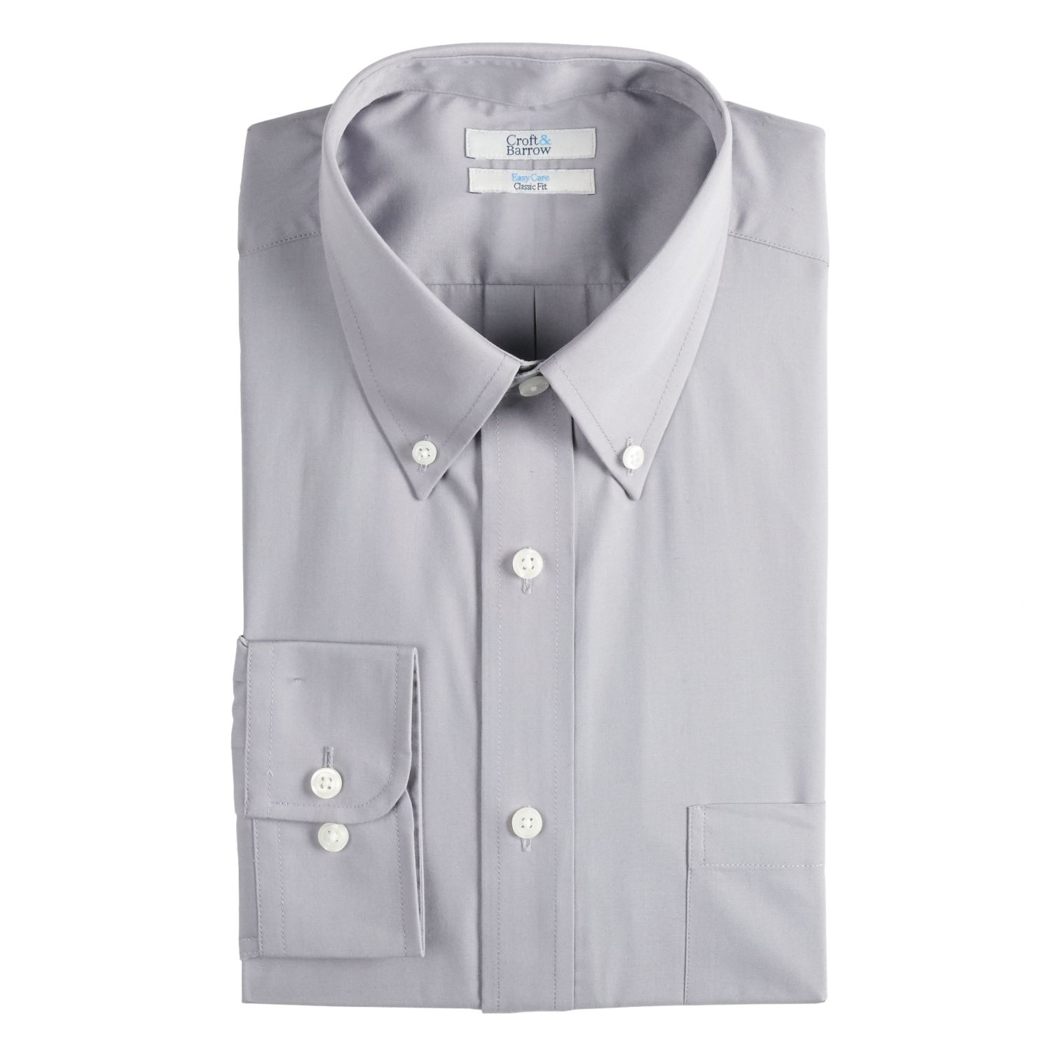 croft and barrow slim fit dress shirt