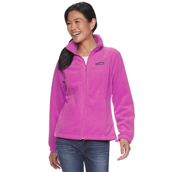 Women's Columbia Benton Springs Zip-Front Fleece Jacket - Fuchsia (X SMALL)