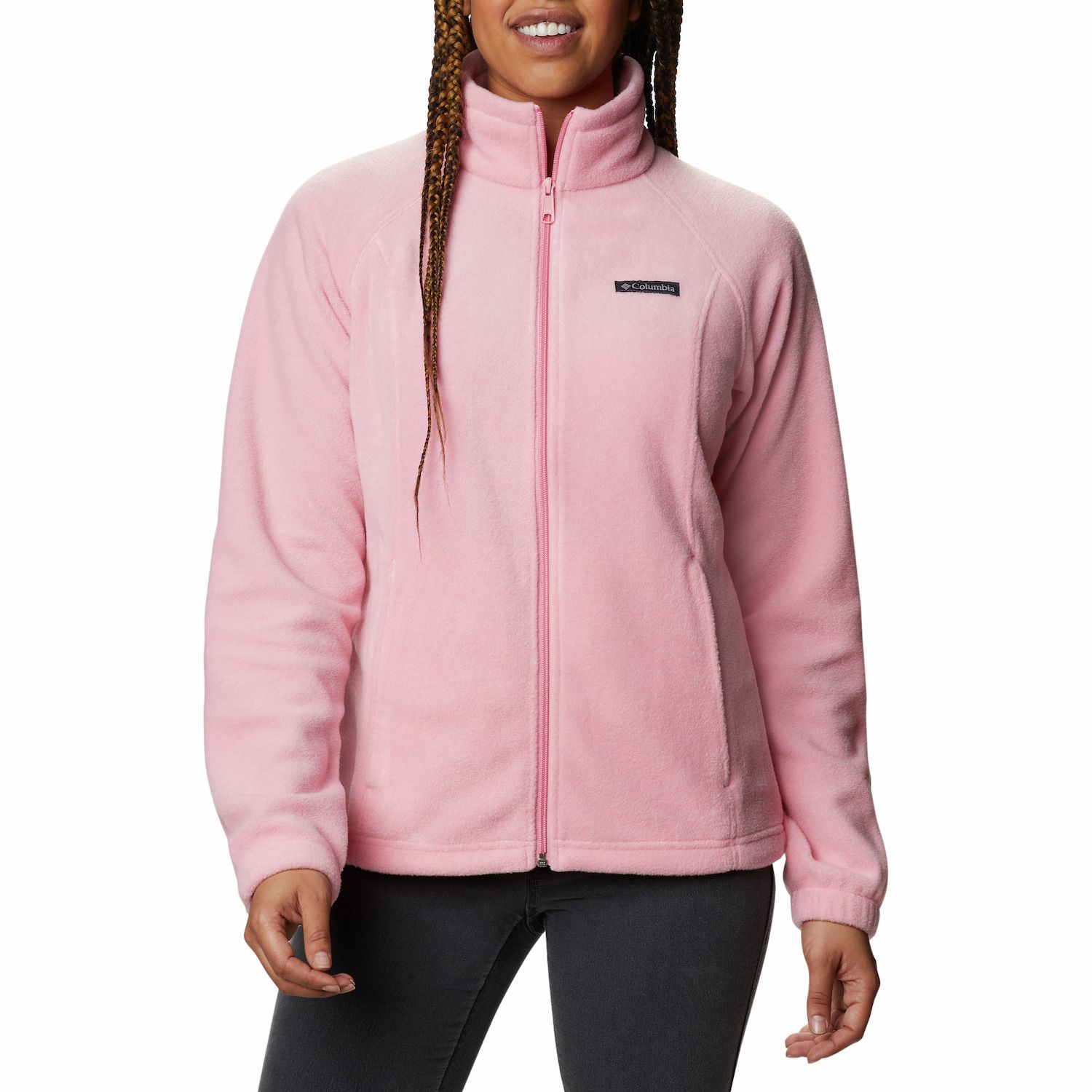 light pink columbia fleece