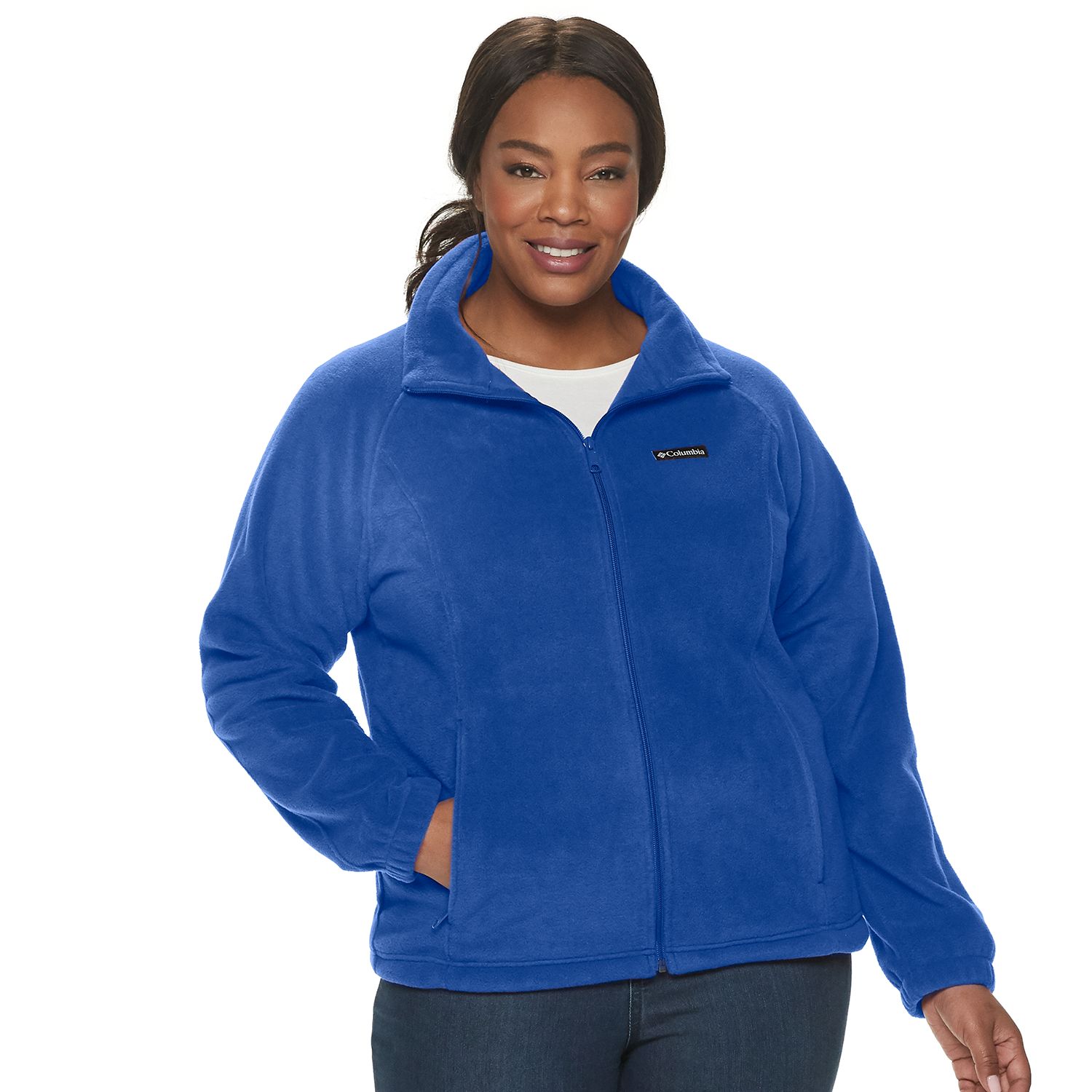 columbia plus size benton springs hooded fleece jacket